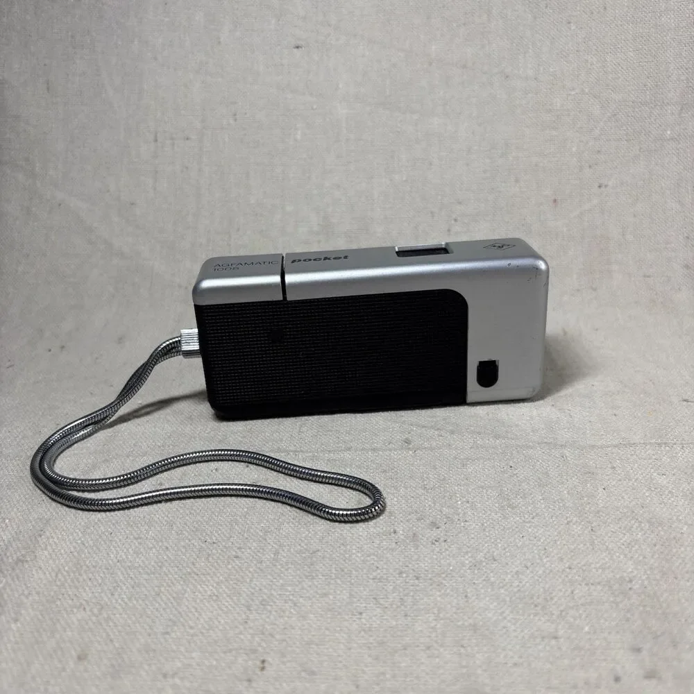 Agfamatic 1008 Pocket Sensor Vintage Camera With Metal Strap Untested